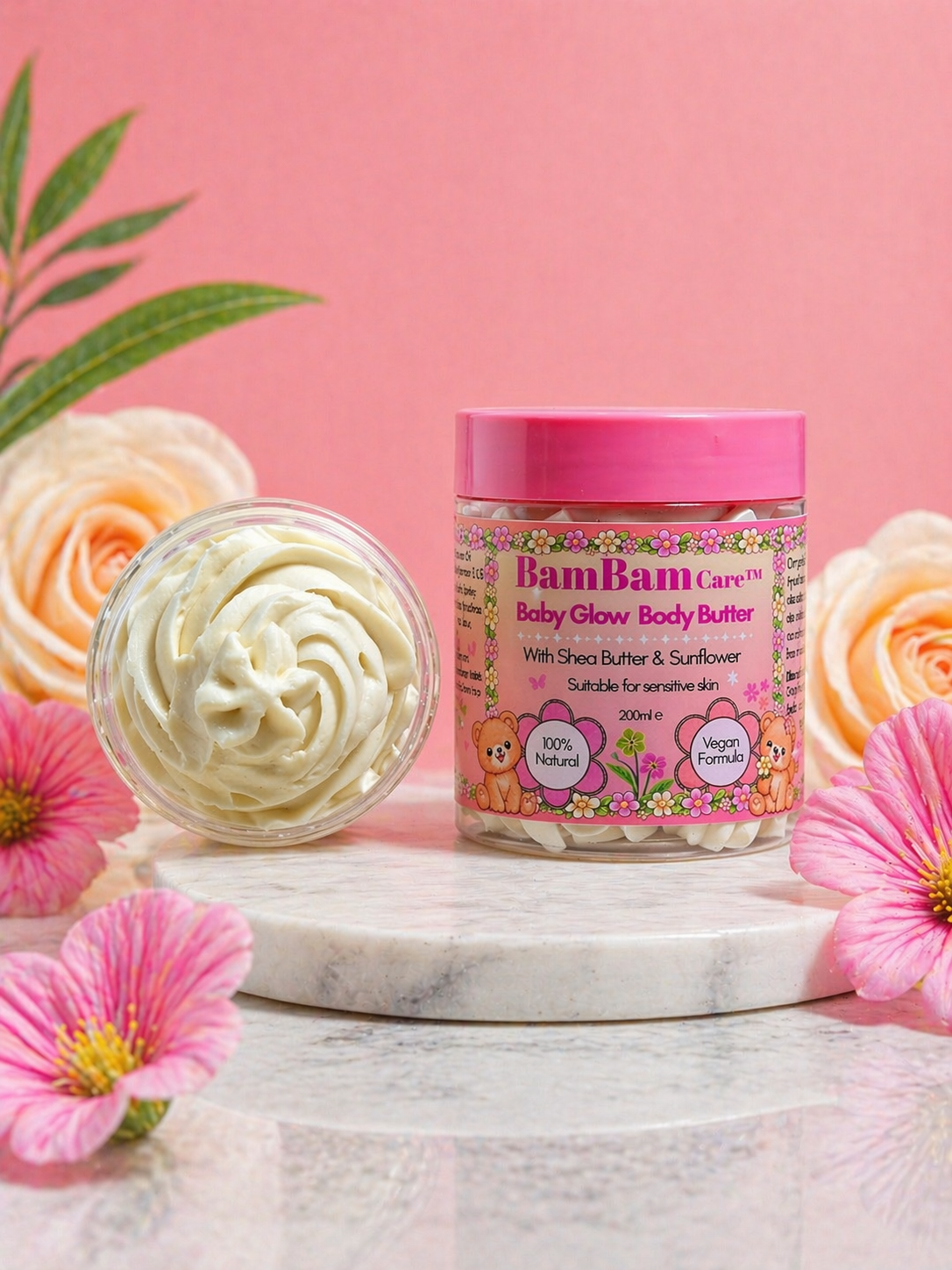 Baby Glow Body Butter 200ml (Fragrance free)