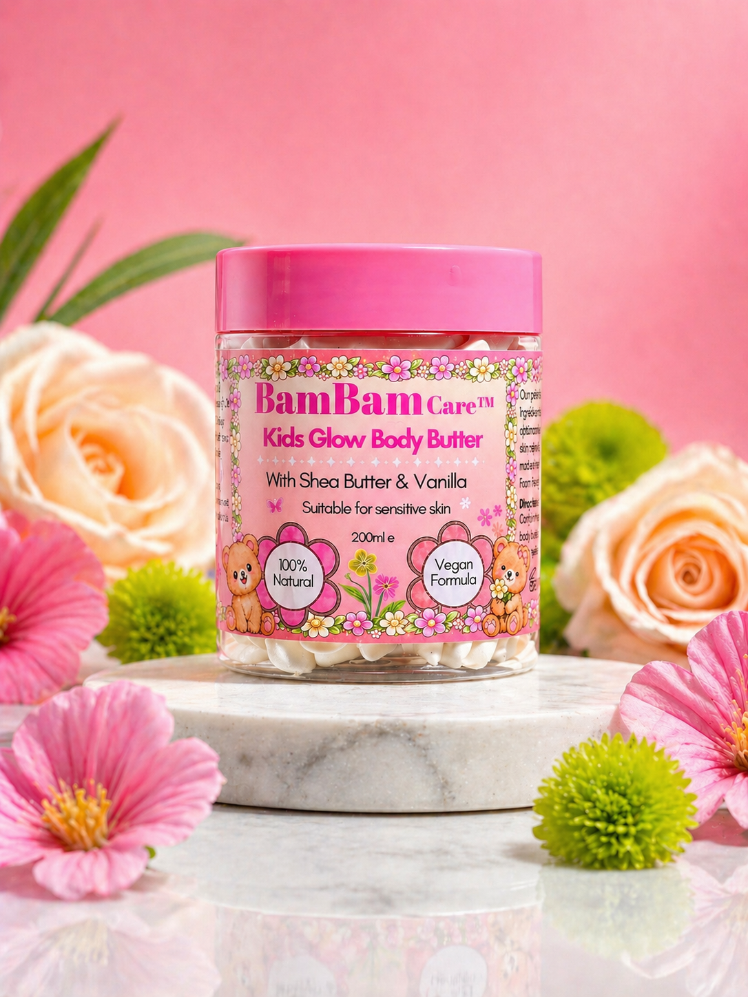 Kids Glow Body Butter 200ml Vanilla Age 3+