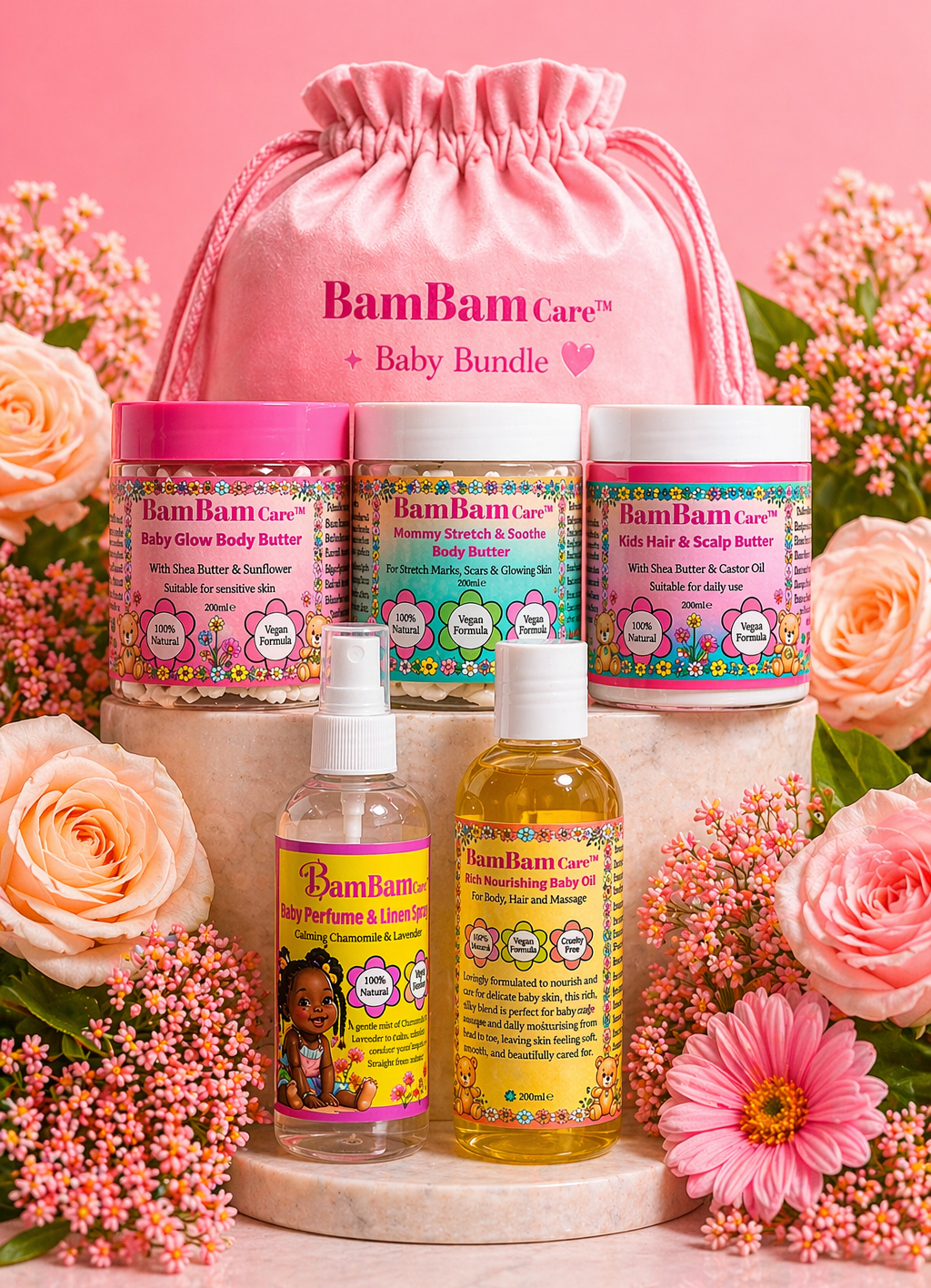 𝐁𝐚𝐦𝐁𝐚𝐦 𝐂𝐚𝐫𝐞™ Baby Bundle Set