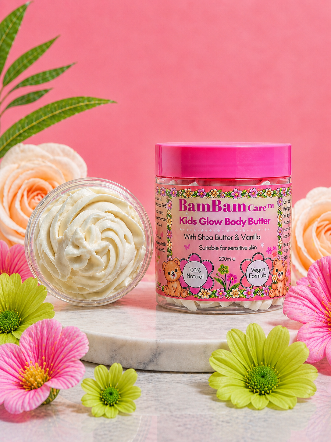 Kids Glow Body Butter 200ml Vanilla Age 3+