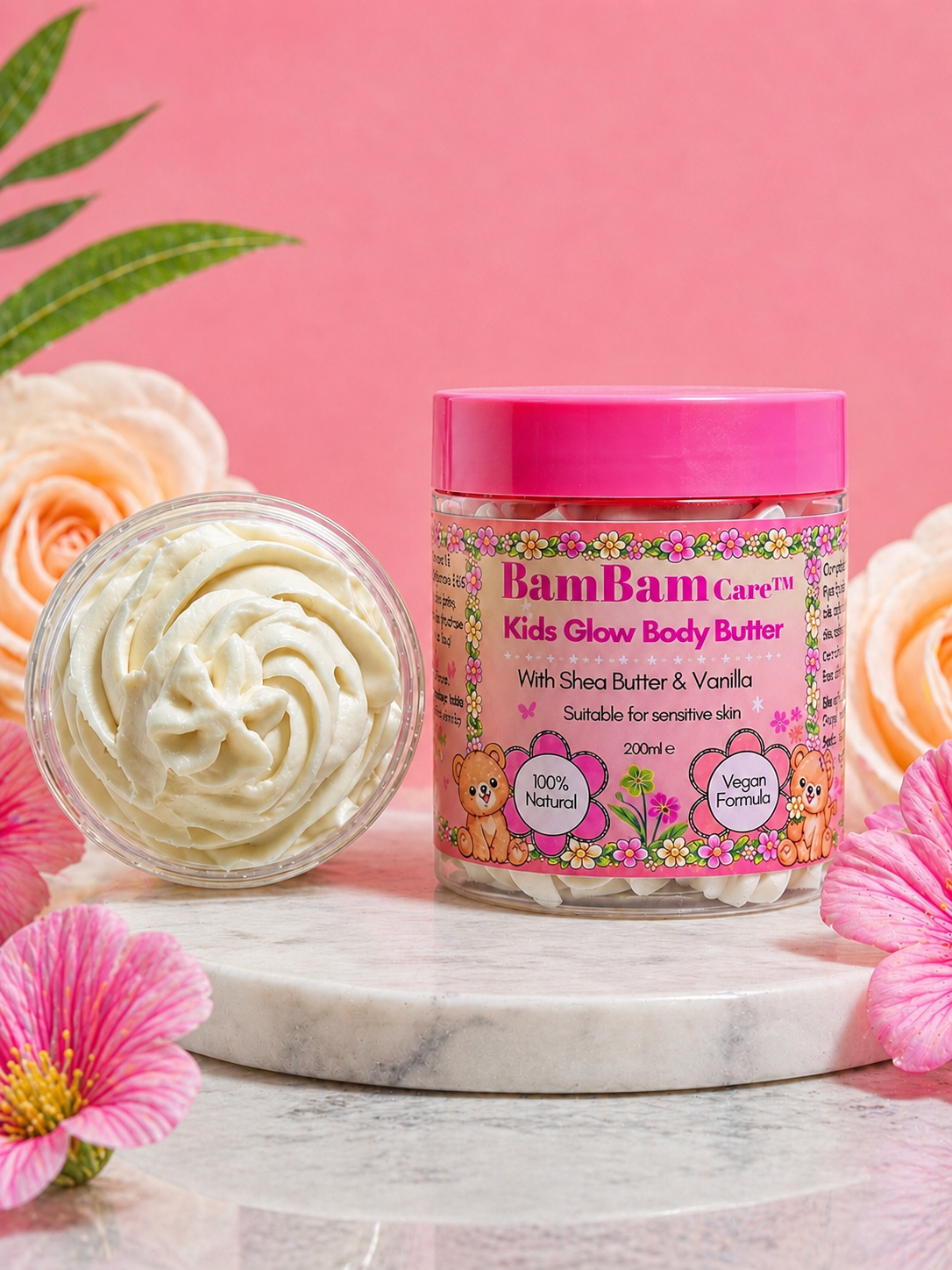 Kids Glow Body Butter 200ml Vanilla Age 3+